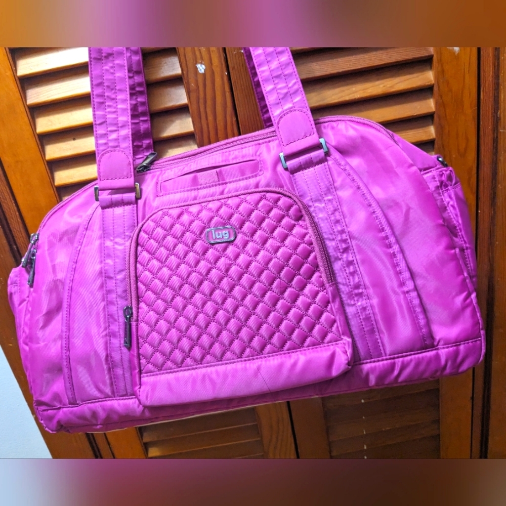 Lug Electric Purple 💜 Quilted Travel Bag with Sporty Design